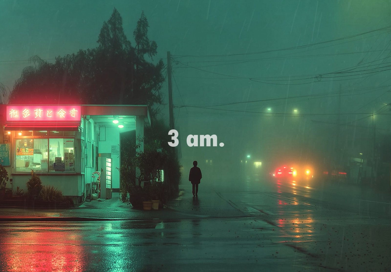 3 am — Meditative Urban Dreamscape | City Rain Ambience & Music